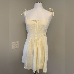 Urban Renewal Yellow Button-Down Dress